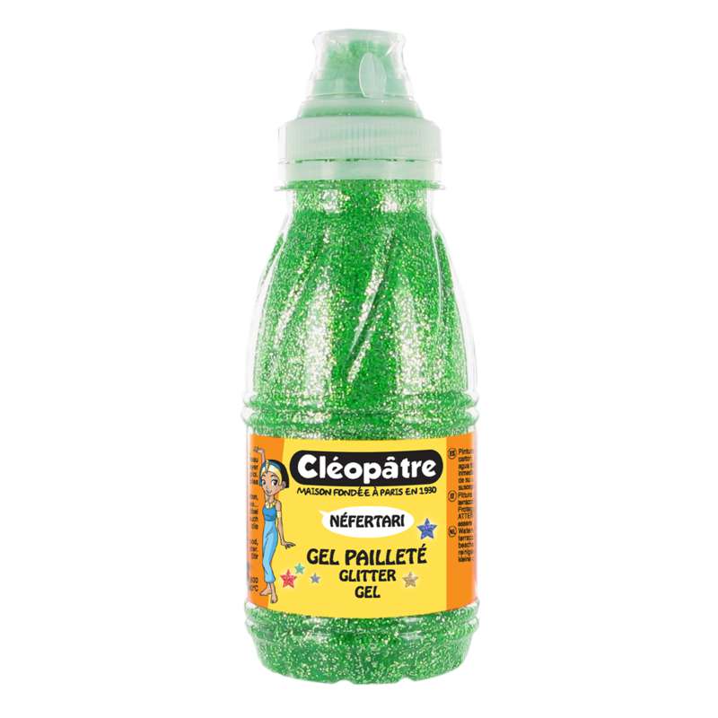 CLÉOPÂTRE Néfertari Glitter Gel, 250 ml, Grün