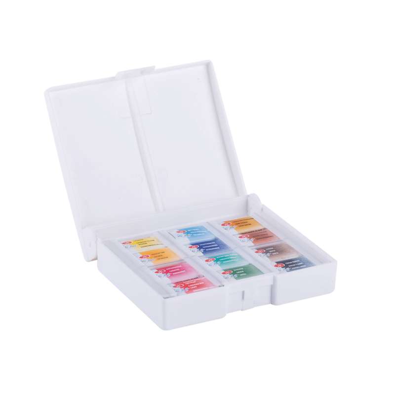WHITE NIGHTS Extrafeine russische Aquarellfarbe "Plein Air" Set, 12 Näpfchen "Plein Air"