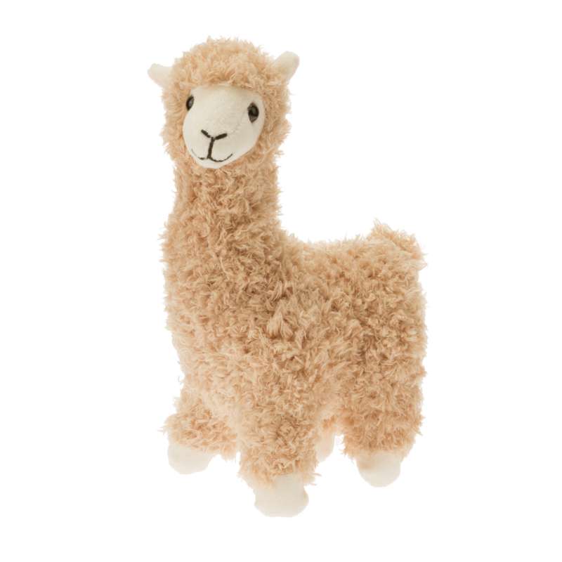 GLOREX Kuscheltier Lama zum Ausstopfen, Lama Beige, 23 cm