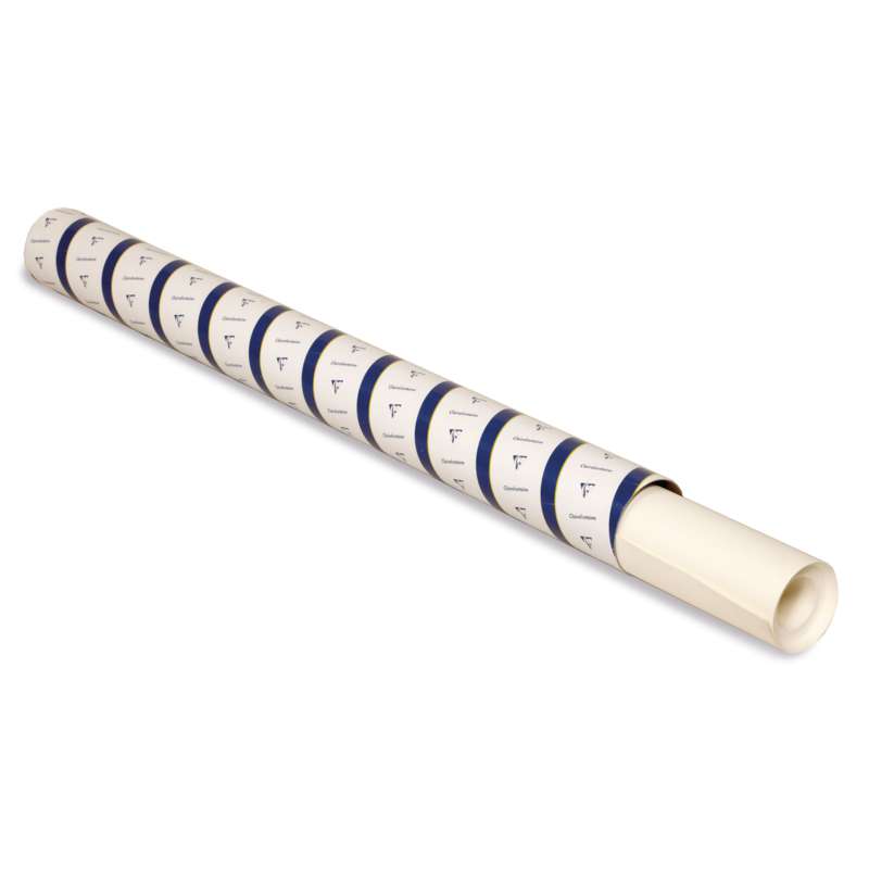 Clairefontaine Leinwand-Rollen, Weiß, 1,95 m x 10 m, 345 g/m², Fleur de Lys