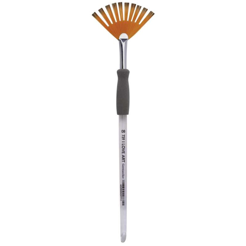 I LOVE ART Synthetikpinsel, Fächer-Effekt Serie 739, 8, 9,00, Pinsel einzeln