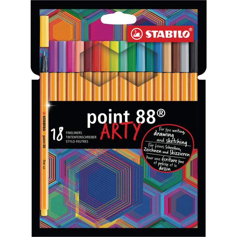 STABILO point 88 ARTY Sets, 18er Kartonetui, Set