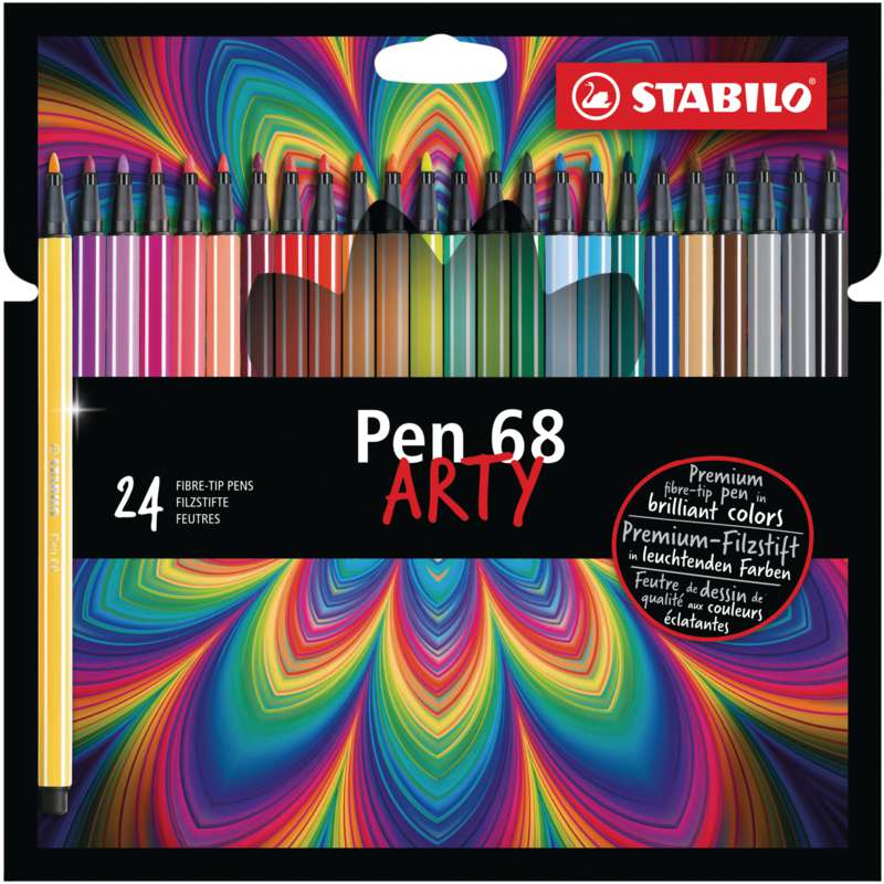 STABILO Pen 68 ARTY Sets, 24er Kartonetui, Set