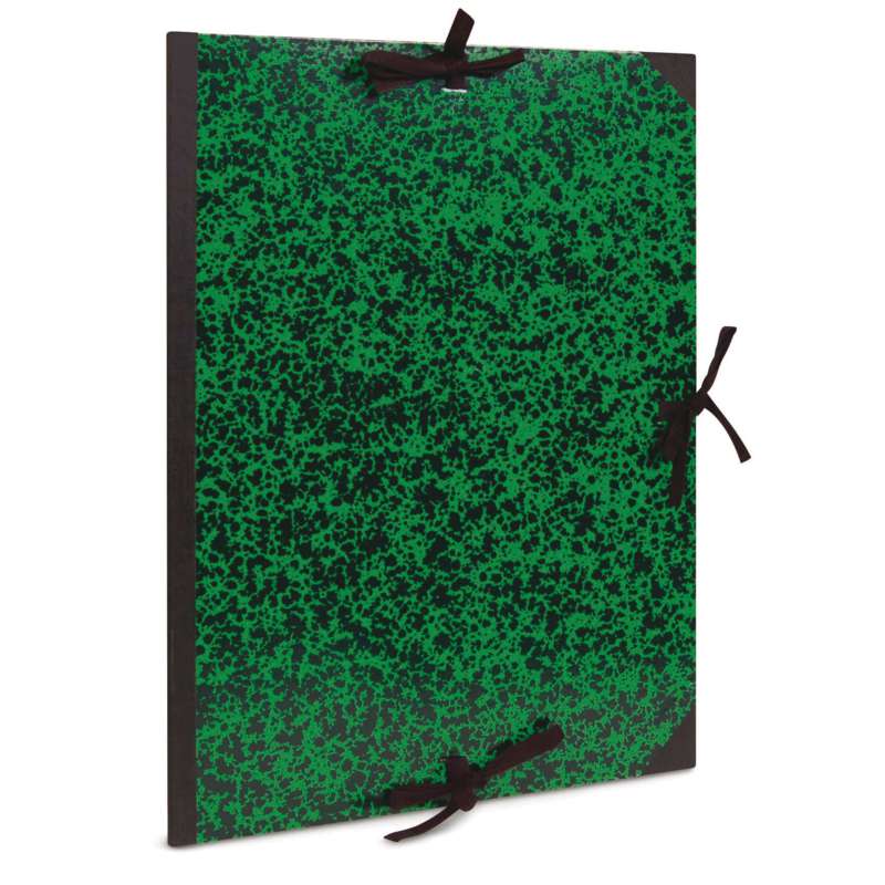 Clairefontaine Zeichenmappe "Annonay" grün-schwarz, Innen 75 cm x 110 cm, Außen 78 cm x 118 cm, Mit 3 Bändern