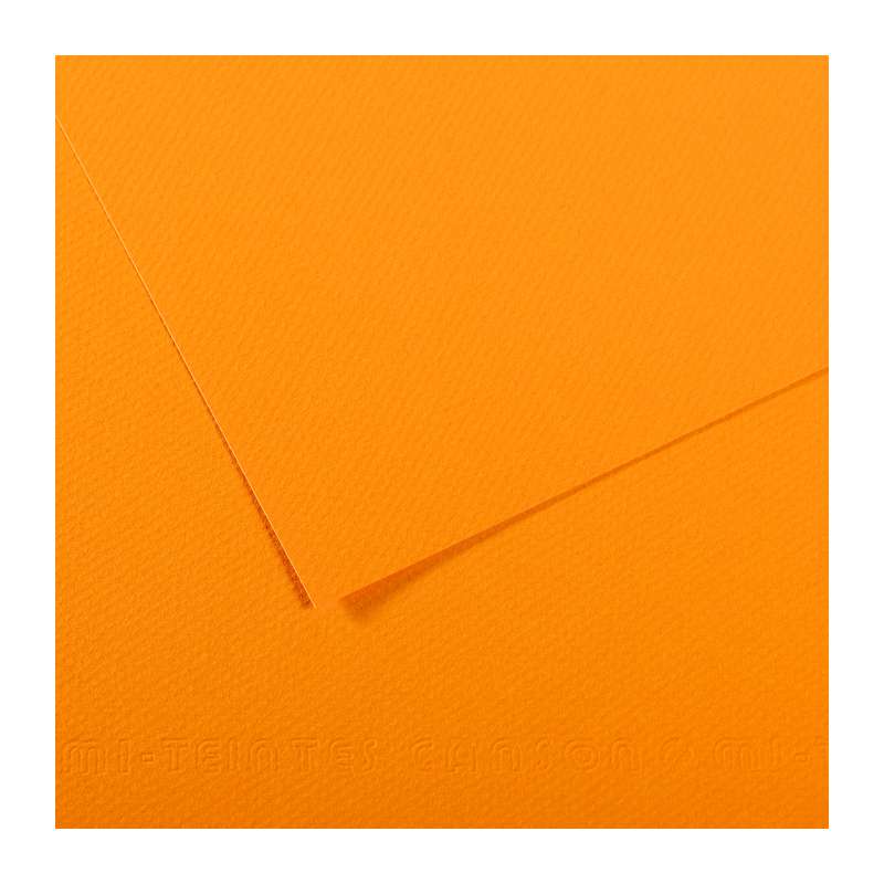 CANSON Mi-Teintes Farbiges Künstlerpapier, 50 cm x 65 cm, Gelborange
