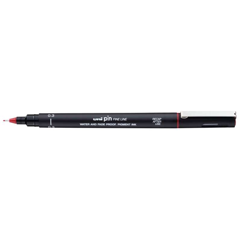 uni-ball pin Fine Line Zeichenstift, 0,3 mm, Rot