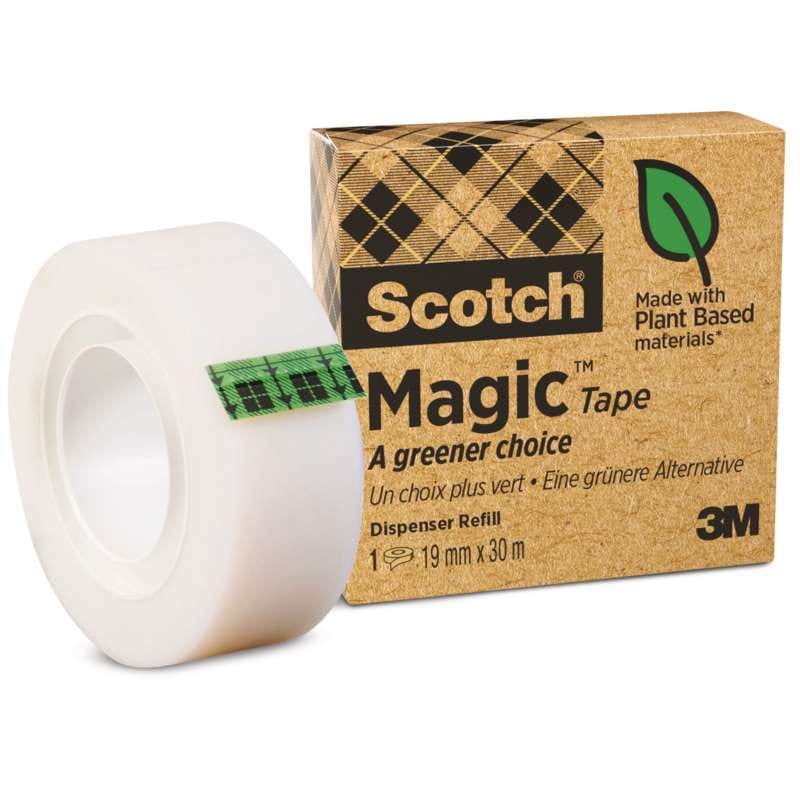 3M SCOTCH Magic Klebeband, nachhaltig, unsichtbar, 19 mm x 30 m