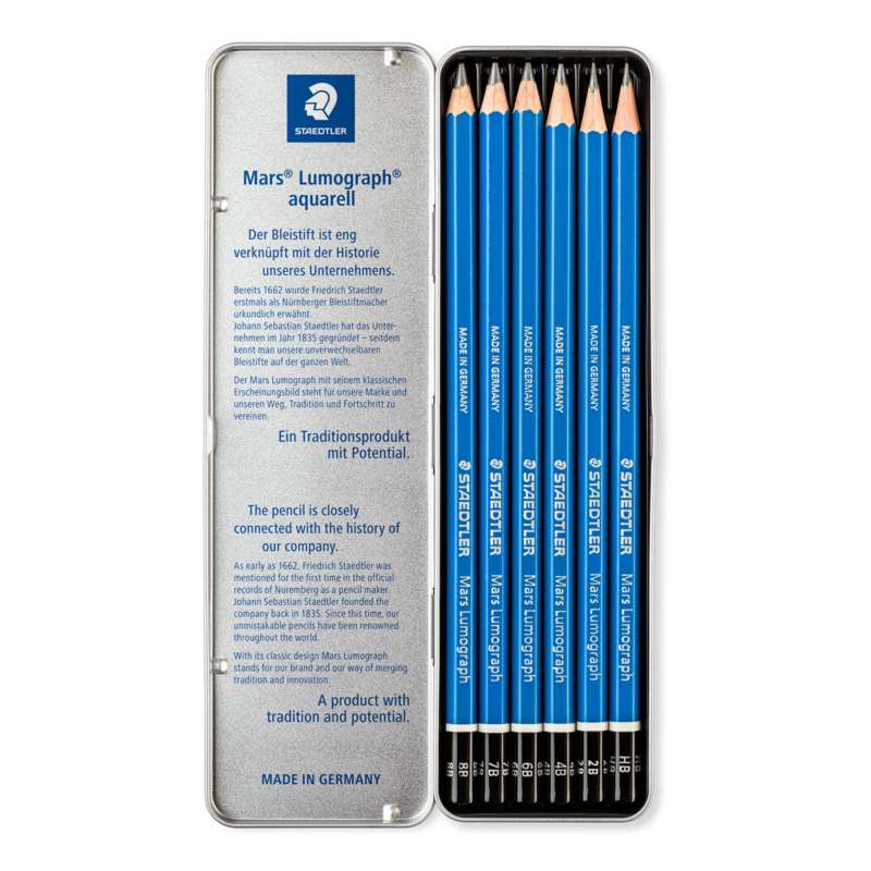 STAEDTLER Mars Lumograph 100 Zeichenbleistifte, Sets, 6er Set