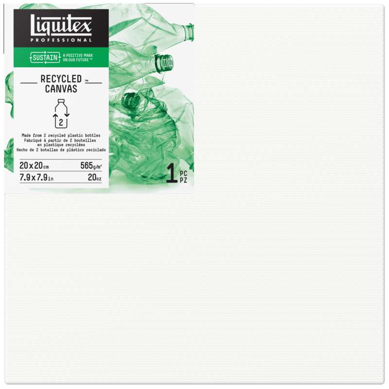 Liquitex Recycled Keilrahmen, 20 cm x 20 cm, Traditional – Profiltiefe ca. 1,9 cm