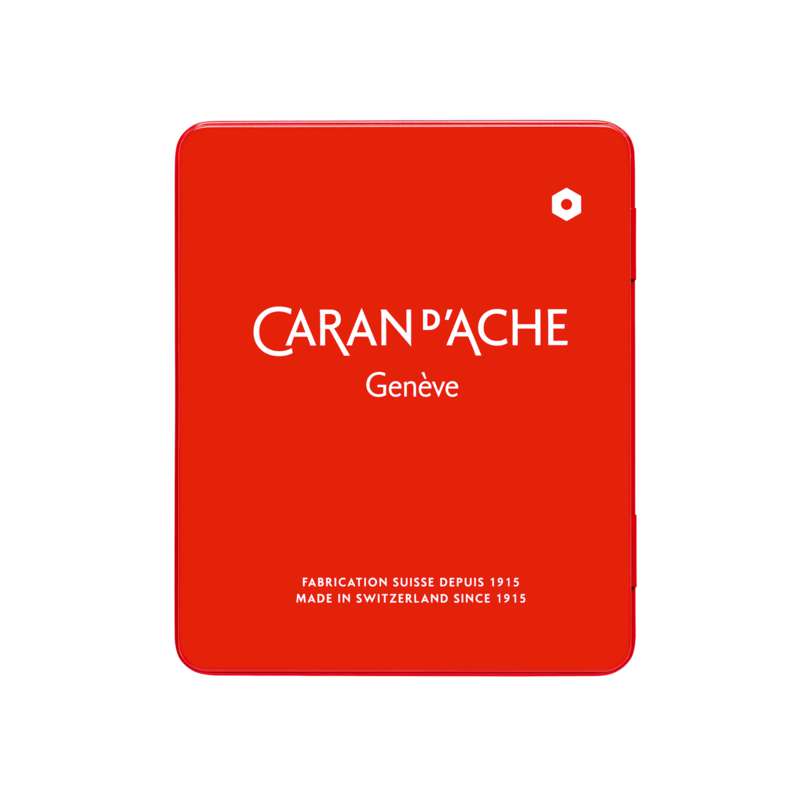 CARAN D'ACHE NEOCOLOR II wasservermalbare Wachspastelle, Metall-Etuis, 10 Wachspastelle