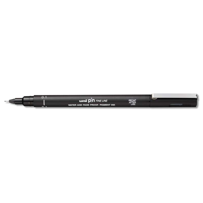 uni-ball pin Fine Line Zeichenstift, 0,1 mm, Schwarz