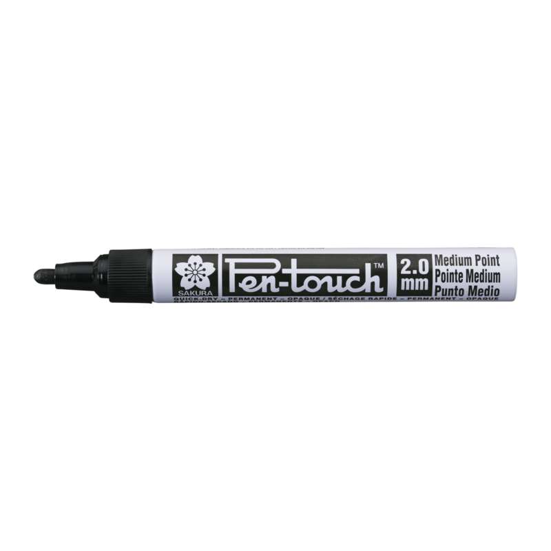 SAKURA Pen-Touch M (2 mm), einzeln, Schwarz