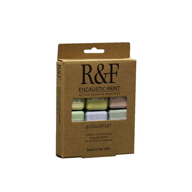 R&F HANDMADE Enkaustik Farben, 6er-Sets, Chromatische Farbtöne