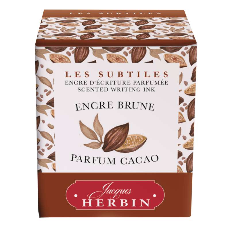 HERBIN Kalligraphie- und Zeichentusche, parfümiert, 30 ml, Braun-Kakaoduft