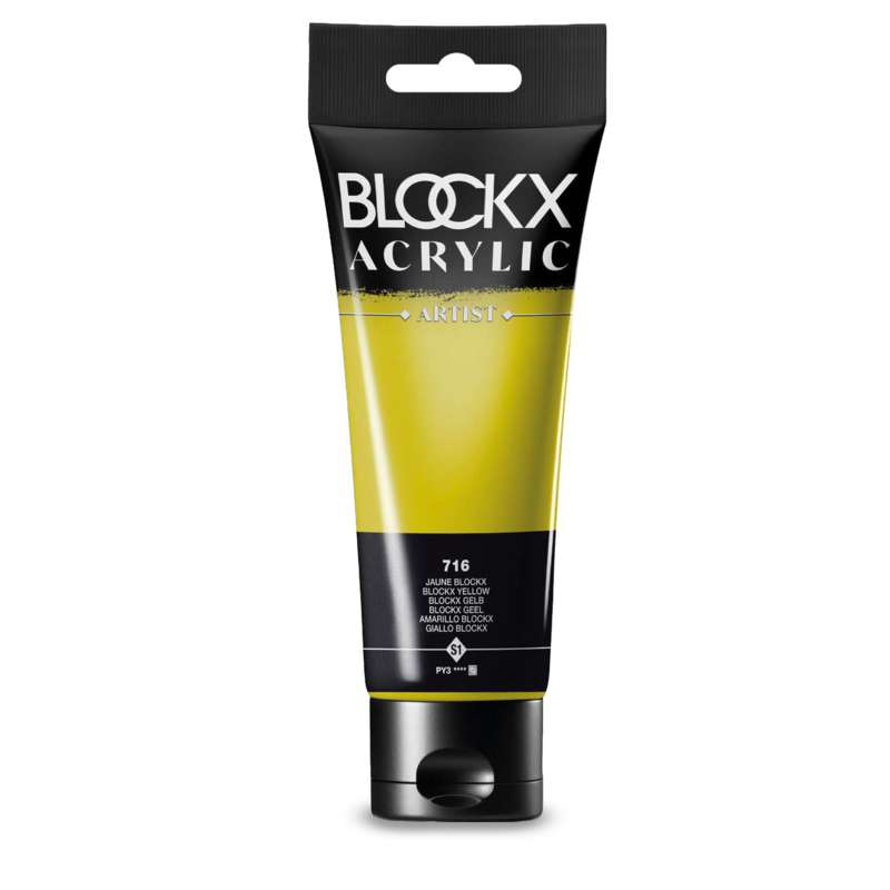 BLOCKX ACRYLIC ARTIST Acrylfarbe, 500 ml, Permanentgrün hell