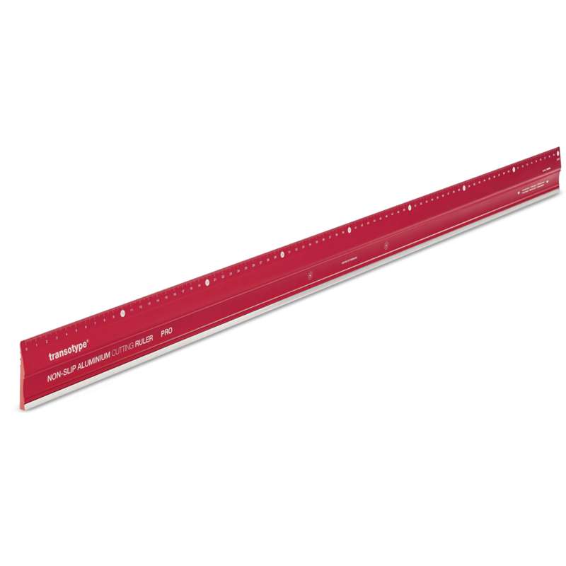 transotype Schneidelineal PRO, 80 cm, Rot