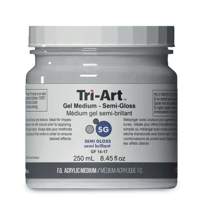 Tri-Art Gel Medium Acrylmedium, 250 ml, seidenglänzend