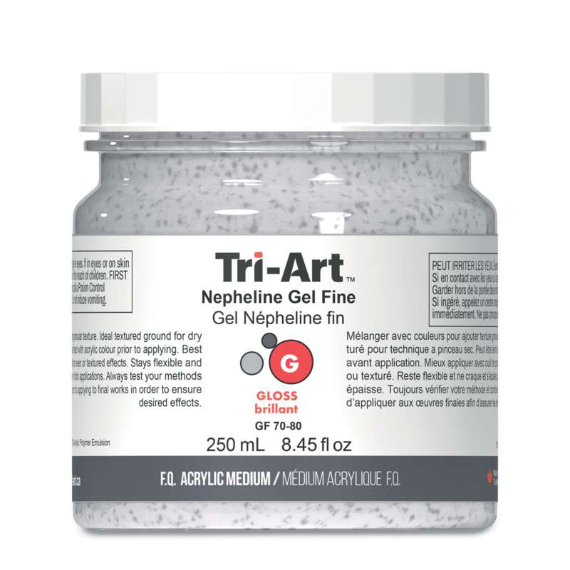 Tri-Art Nepheline Gel Acrylmedium, glänzend, 250 ml, fein