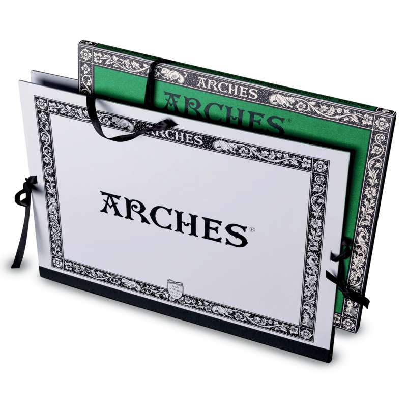 ARCHES Portfolio Mappe mit Aquarellblock 31x41 cm 300 g/qm Feinkorn