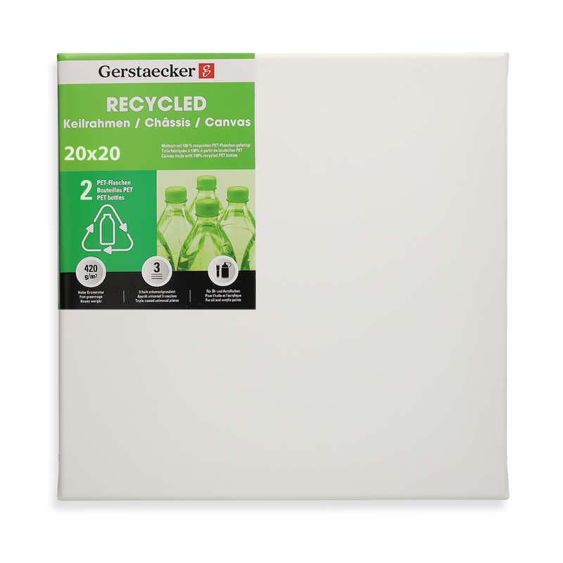 GERSTAECKER RECYCLED PET Keilrahmen, 1 Stück, 20 x 20 cm