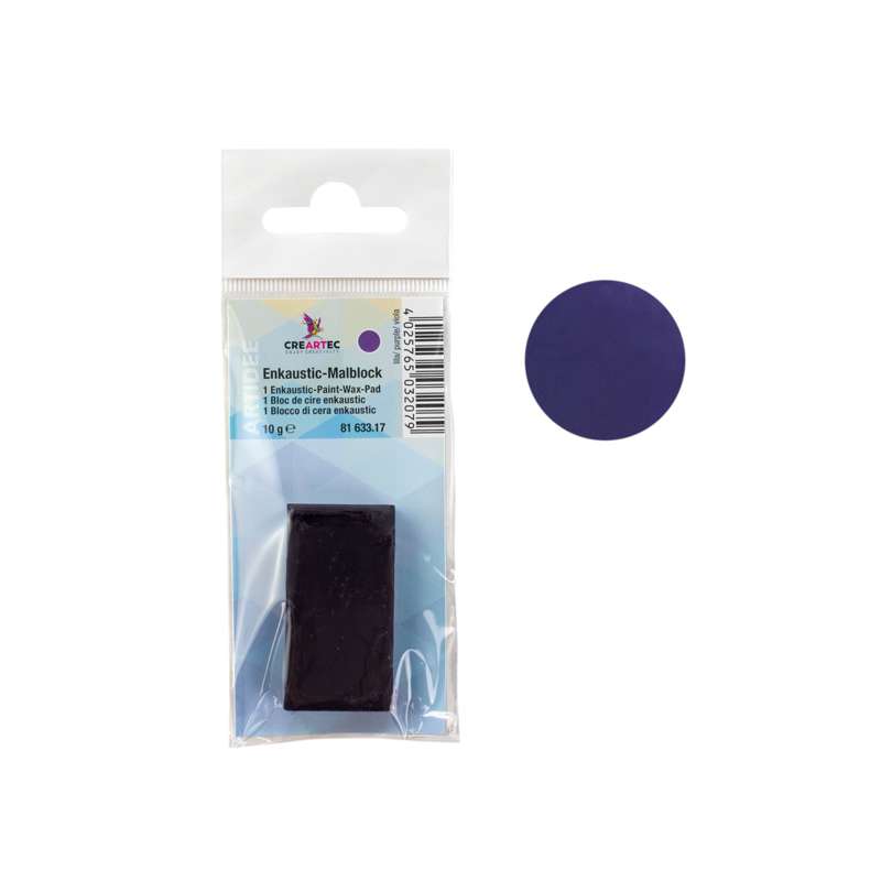 ARTIDEE CREARTEC Enkaustik Malblöcke, 45 x 25 x 10 mm, Lila